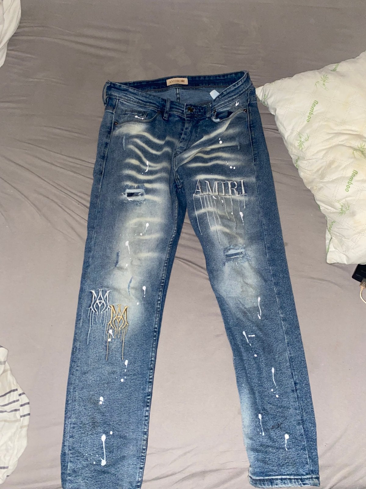 Amiri broek goeie staat, Ophalen of Verzenden, Zo goed als nieuw, Blauw