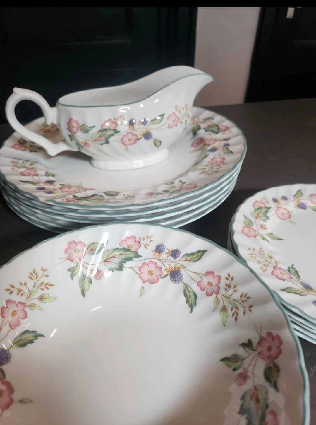 Serviesdelen Wood&Sons Engeland - Kan, schaaltjes, borden, Gebruikt, Overige merken, Vintage, Ophalen of Verzenden