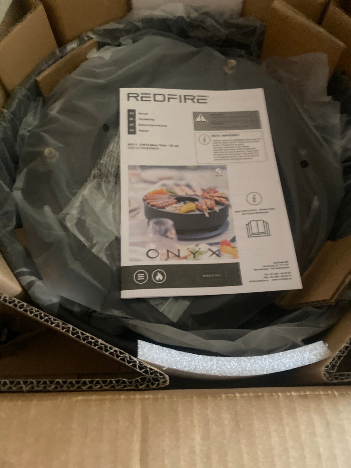 Redfire Onyx tafel bbq - 36 cm (Nieuw in doos), Ophalen of Verzenden, Nieuw