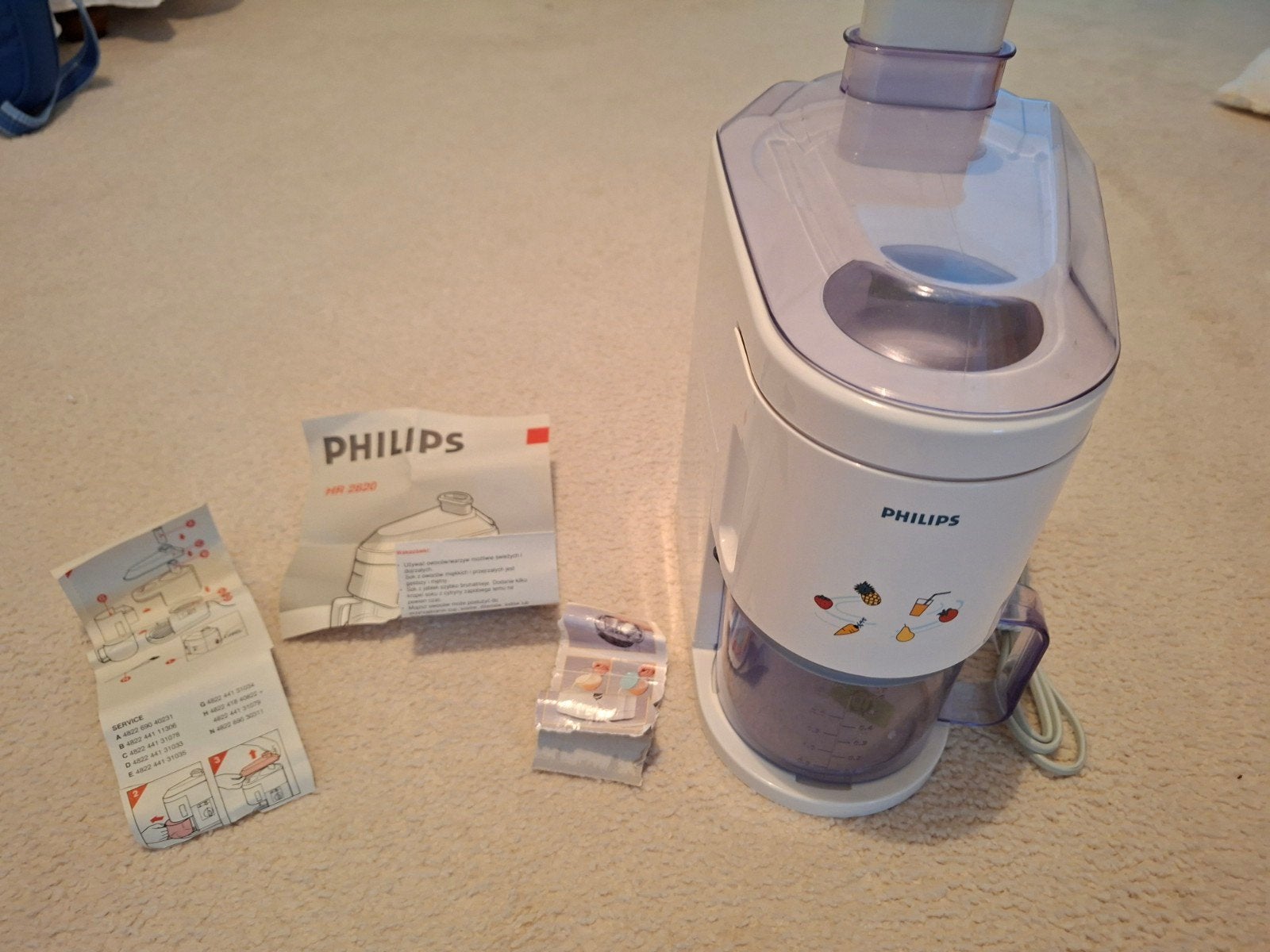 Philips Sapcentrifuge HR 2820 - Nieuw en Ongebruikt, Ophalen of Verzenden, Nieuw