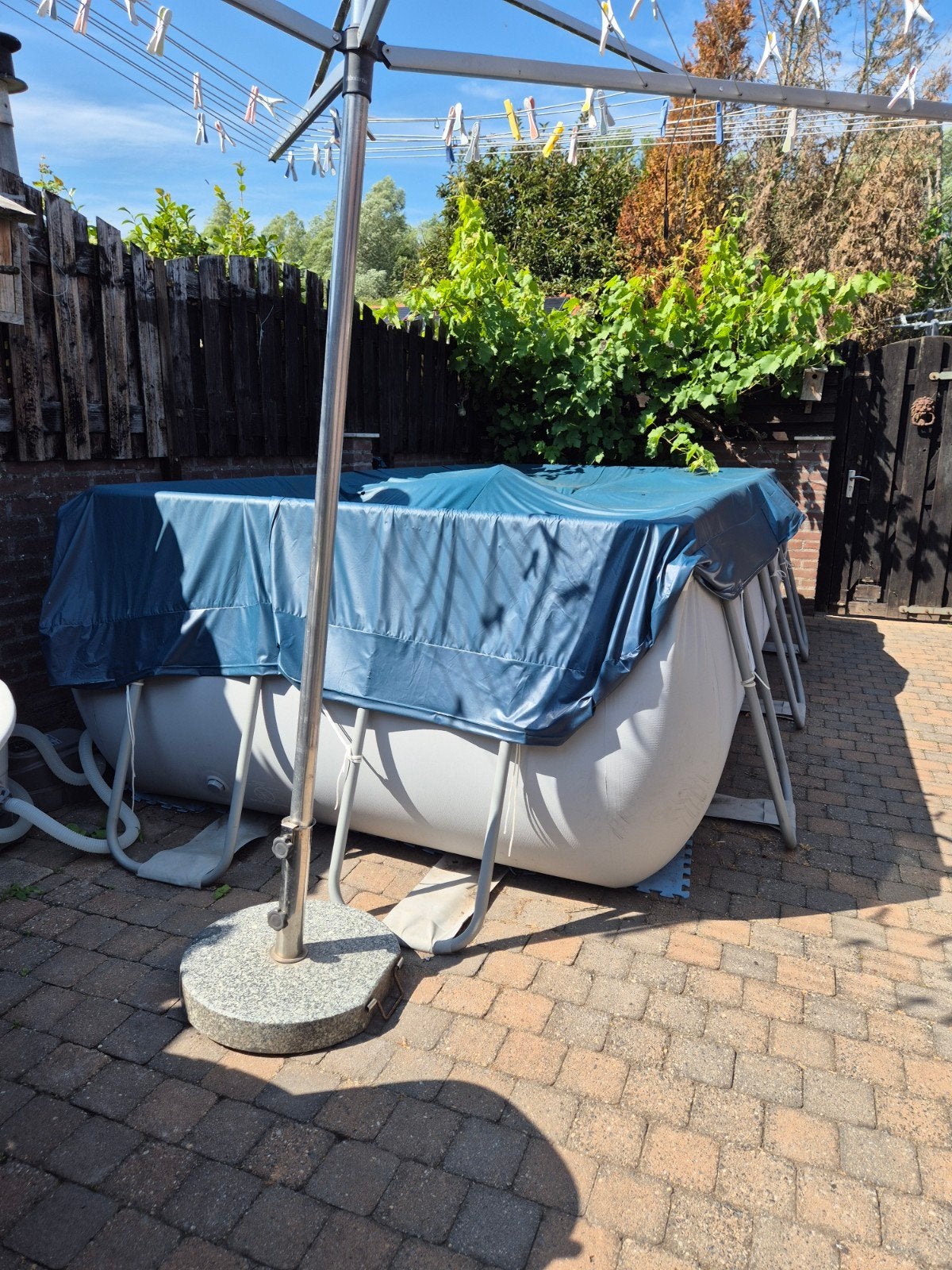 Compleet zwembad, Tuin en Terras, Ophalen, Gebruikt, 200 tot 300 cm, Rechthoekig