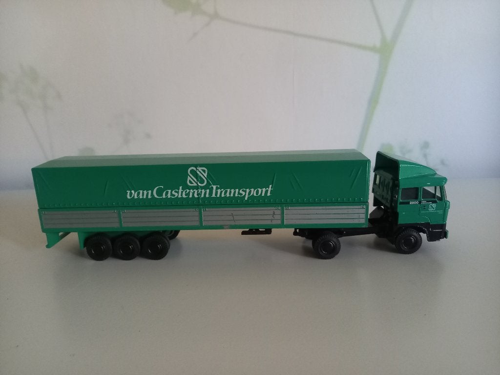 Daf 2800 met zeiloplegger van Casteren, Ophalen of Verzenden, Zo goed als nieuw, Bus of Vrachtwagen, Lion Toys