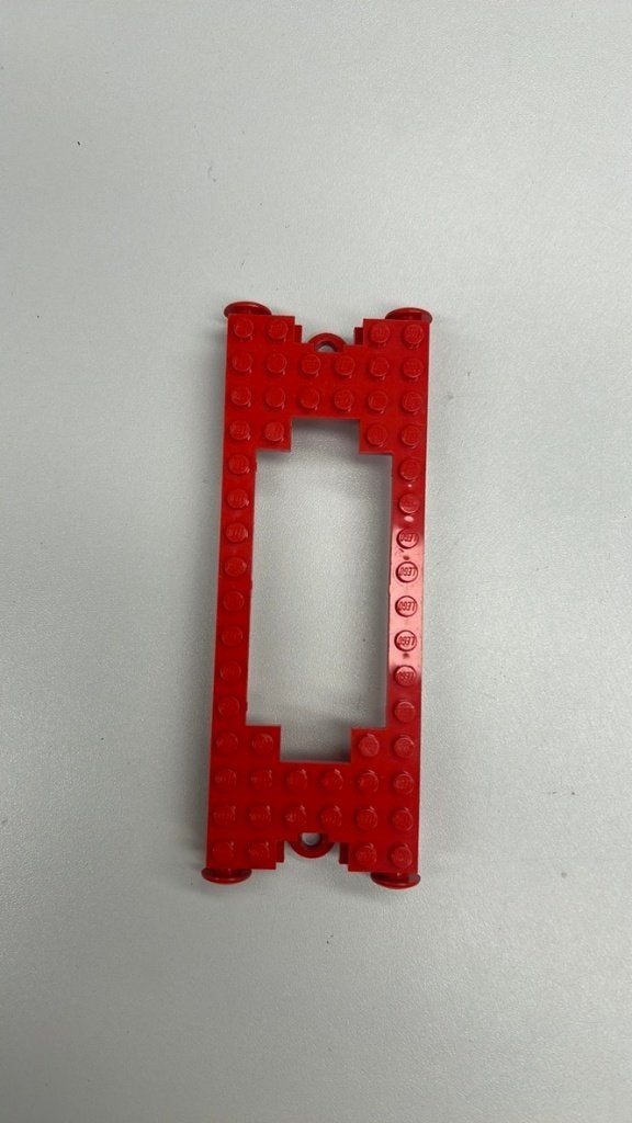 SB2848 Lego trein motor frame 6x16 (4178) rood, Ophalen of Verzenden, Zo goed als nieuw