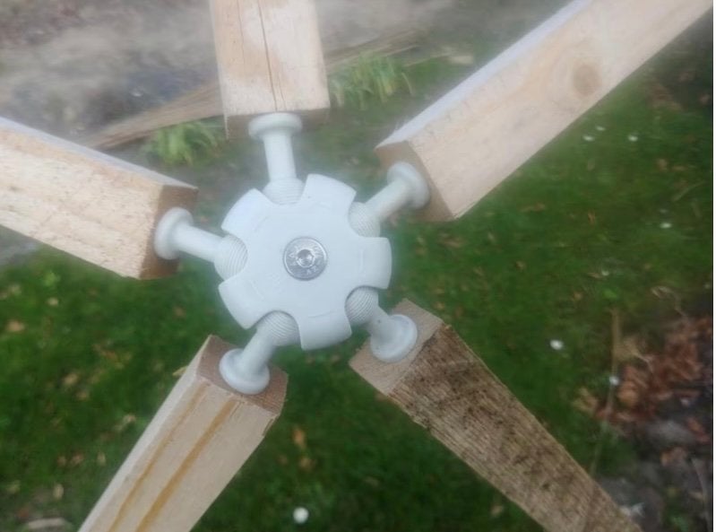 koepel kas geodome, Ophalen, Folie, Gebruikt, Overige materialen