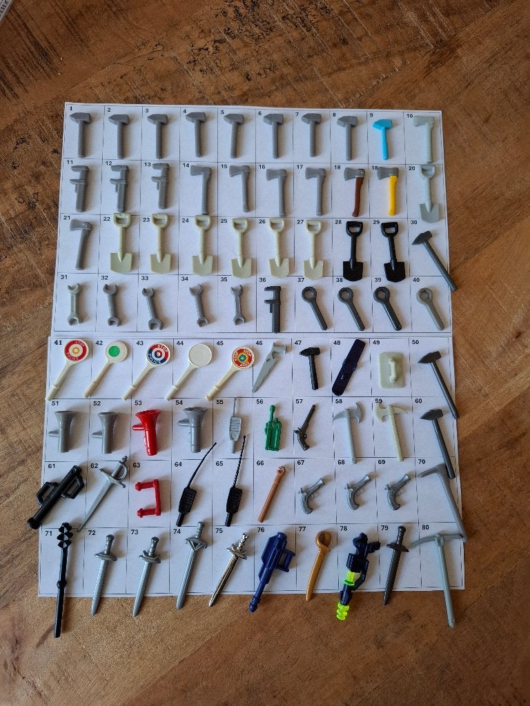 Playmobil diverse onderdelen 52 per stuk 0,10 euro, Ophalen of Verzenden, Gebruikt
