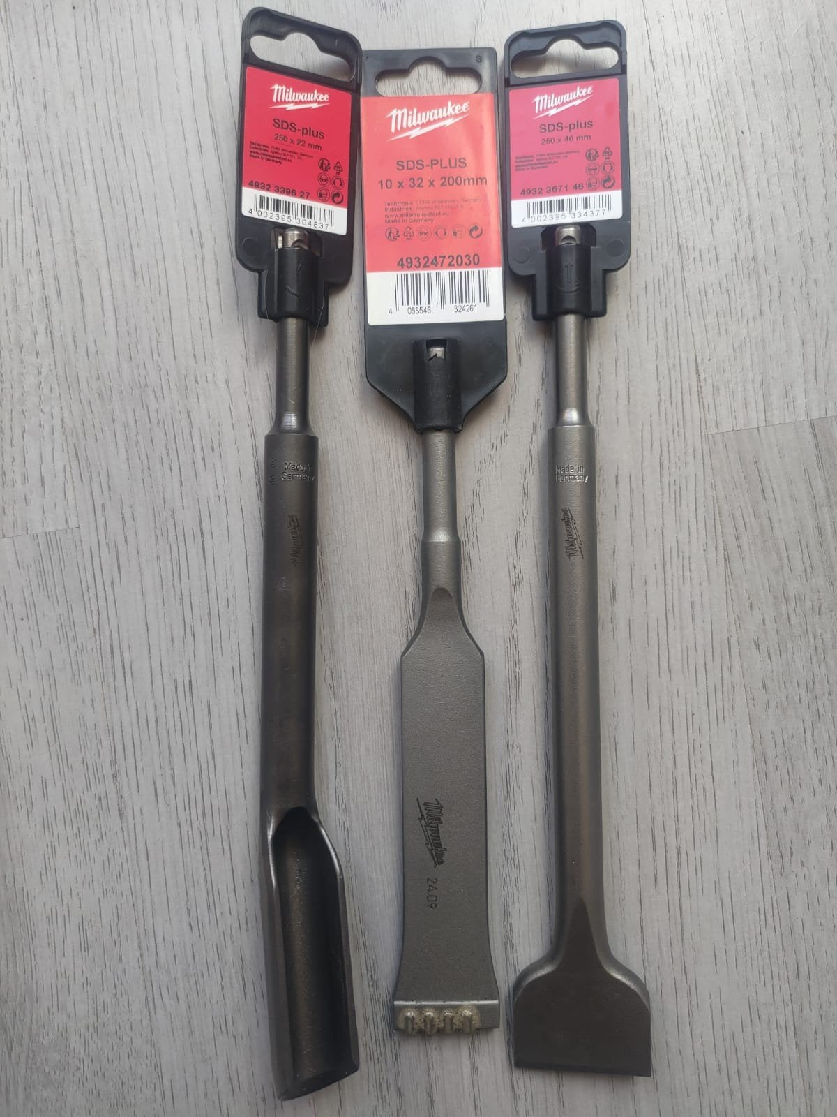 Milwaukee SDS-Plus Beitelset - Nieuw, Ophalen of Verzenden, Nieuw, Beitel, Milwaukee
