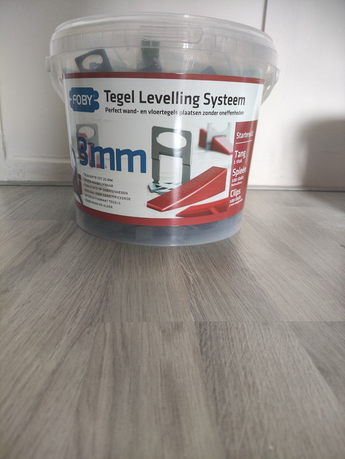 Foby Tegel Leveling Systeem 3mm Starterkit, Ophalen of Verzenden