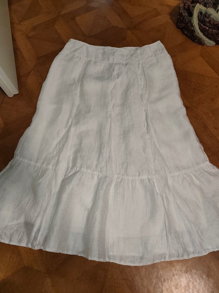 Gerry Weber linnen rok maat 40, Kleding | Dames, Rokken, Maat 38/40 (M), Wit, Ophalen of Verzenden, Zo goed als nieuw
