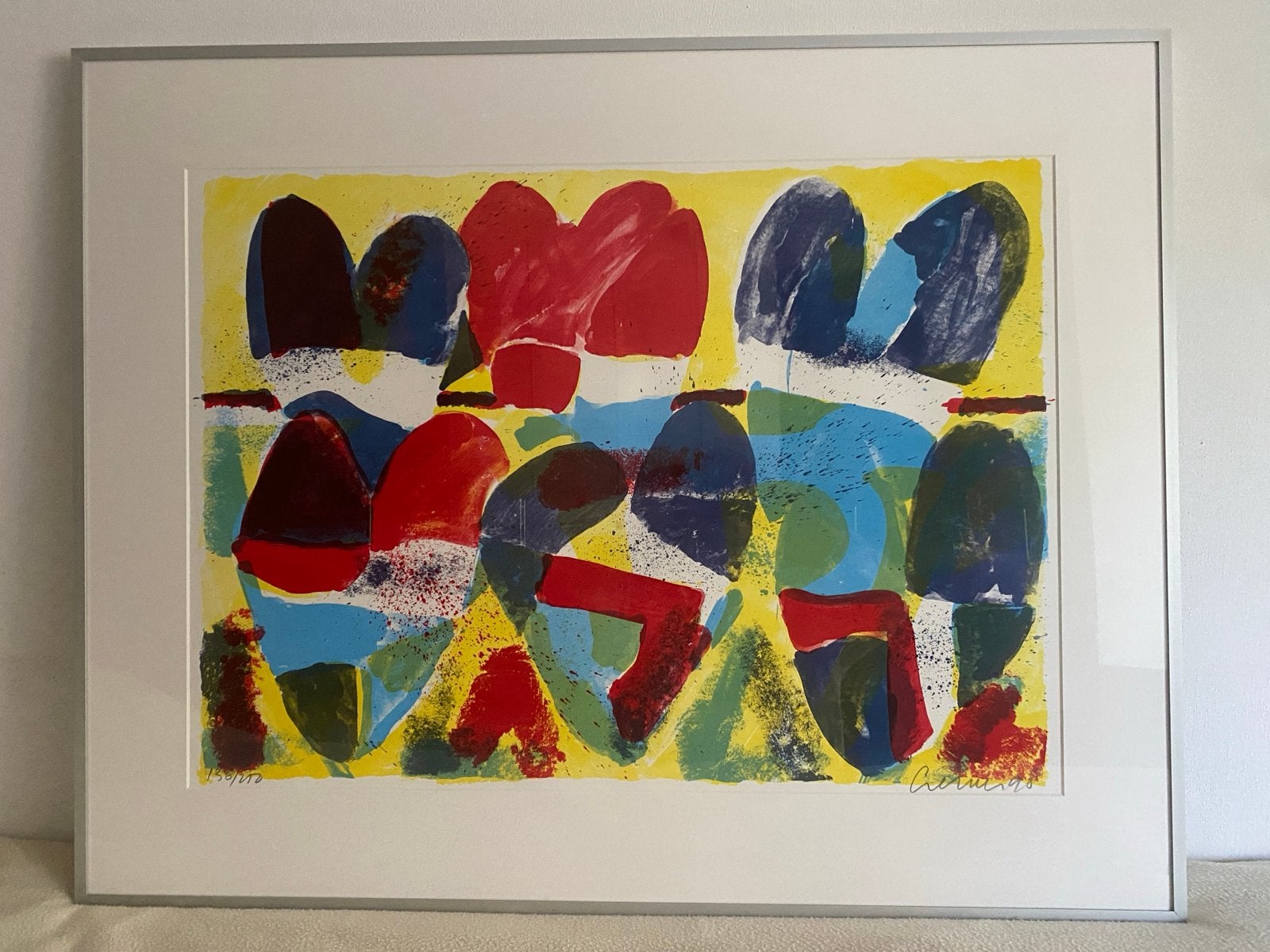 Jan Cremer - Tulpen (136/250) - Zeefdruk, Antiek en Kunst, Abstract, Gesigneerd, Print, Papier
