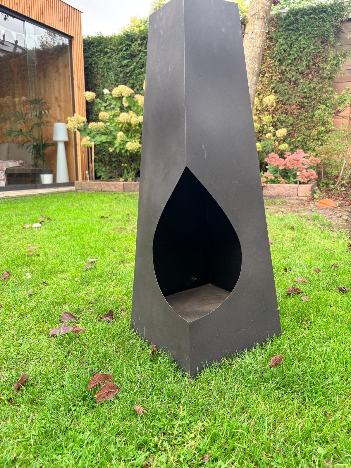 Nieuwe buitenkachel 30x85cm - Stijlvolle tuinhaard, Ophalen, Nieuw