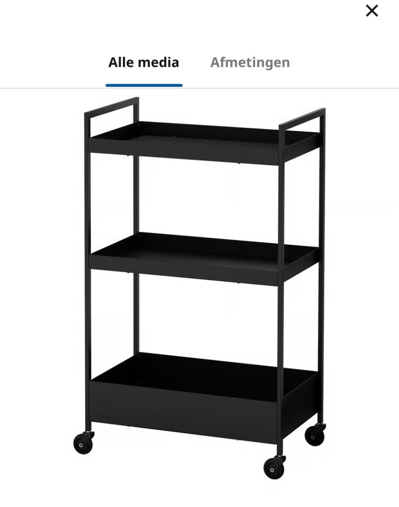 IKEA Nissaffors trolley, Ophalen, Zo goed als nieuw