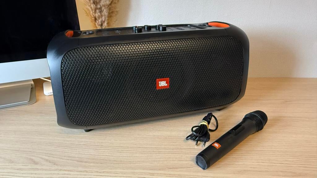 JBL On The Go Box met draadloze microfoon, Ophalen, Zo goed als nieuw, Luidspreker(s)