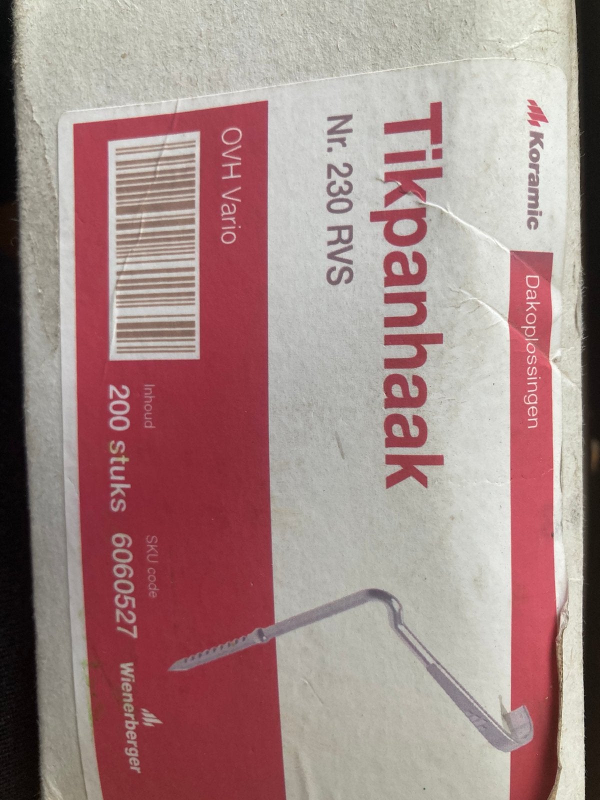 Tikpan haken, Overige materialen, Zwart, Ophalen of Verzenden, Zo goed als nieuw