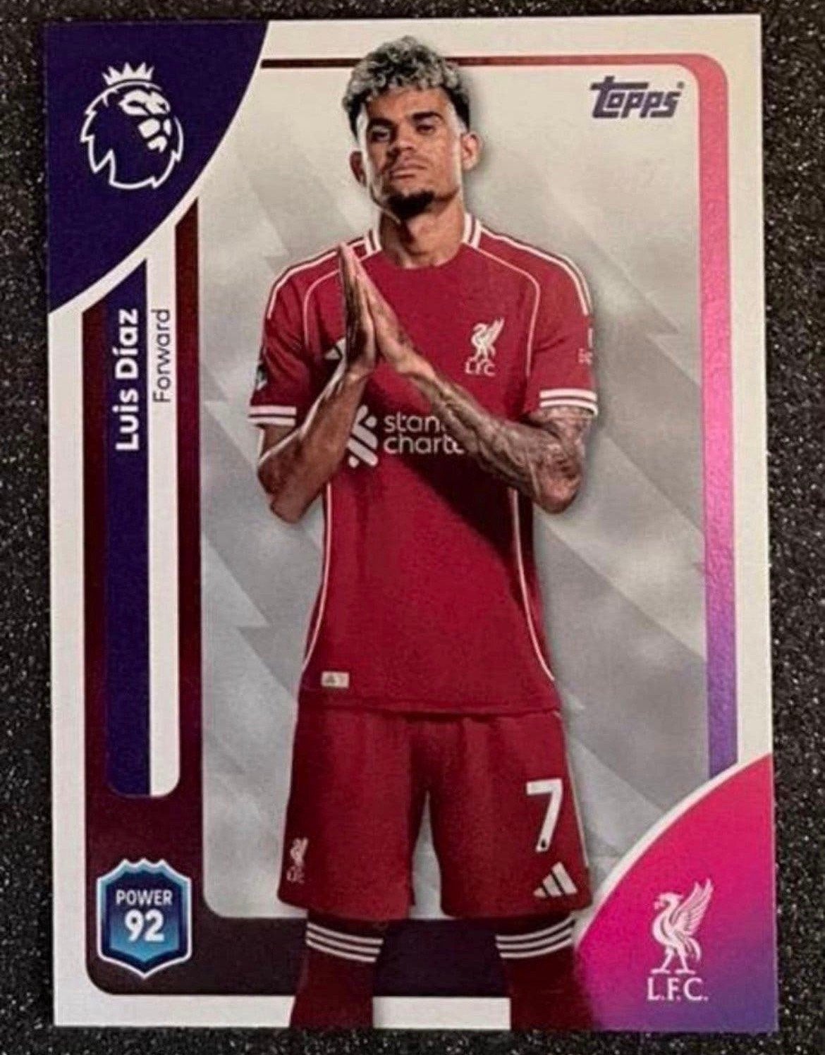 Topps Premier League 25/26    LUÍS DÍAZ    LIVERPOOL FC, Verzenden, Zo goed als nieuw, Plaatje