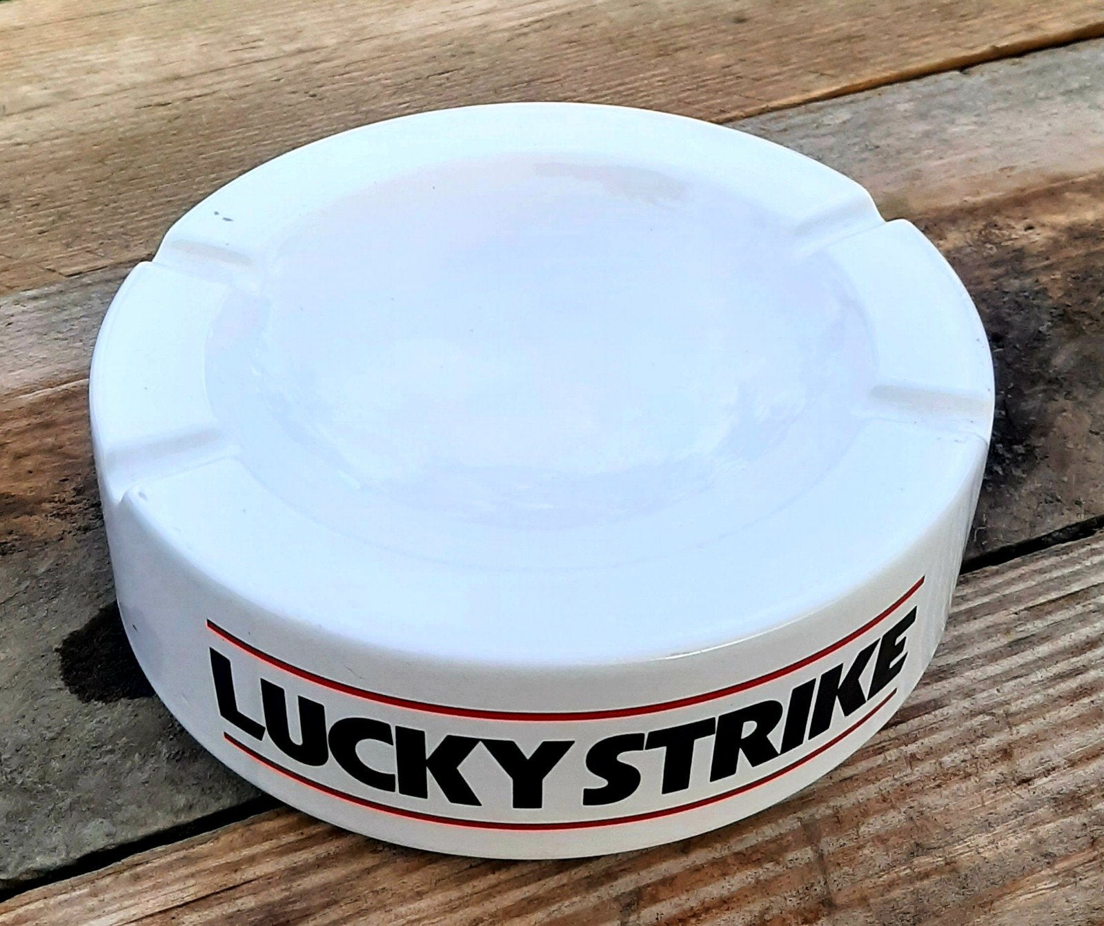 Vintage - LUCKY STRIKE asbak - (Cafe / Kroeg / tabak), Ophalen of Verzenden, Asbak