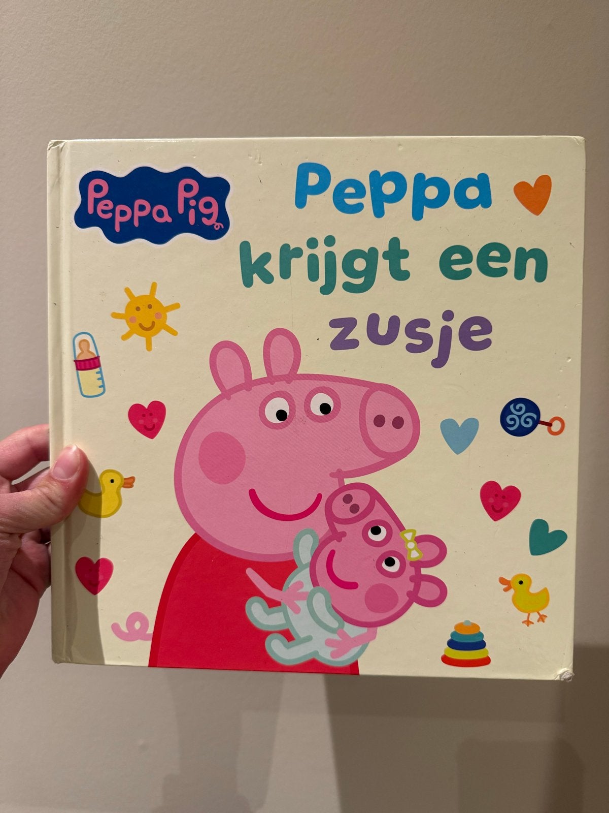Peppa Pig: Peppa krijgt een zusje - Hardcover kinderboek, Ophalen of Verzenden, Gelezen, 2 tot 3 jaar