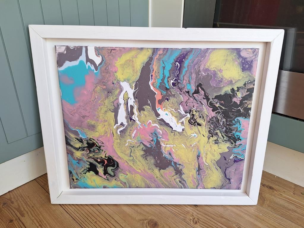 Schilderij met houten lijst, Ophalen
