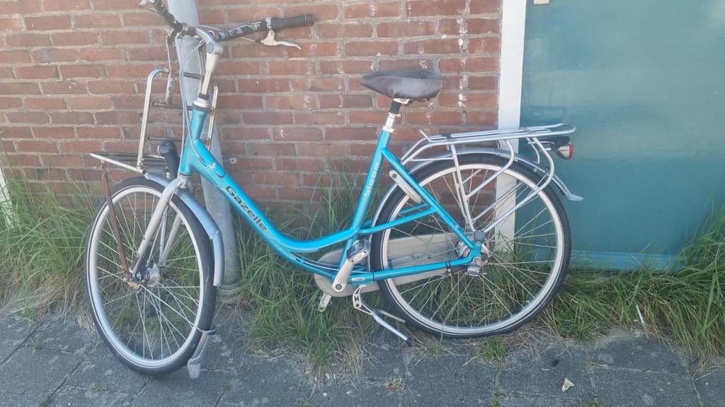 Gazelle Bloom damesfiets - Lichtblauw ( opknapper), Terugtraprem, Ophalen of Verzenden, 50 tot 53 cm, Gazelle