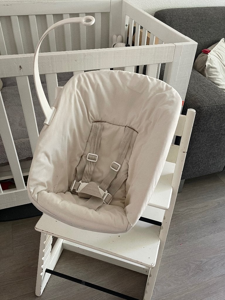 Stokke baby zitje oud model, Ophalen, Gebruikt, Meegroeistoel, Gordel(s)