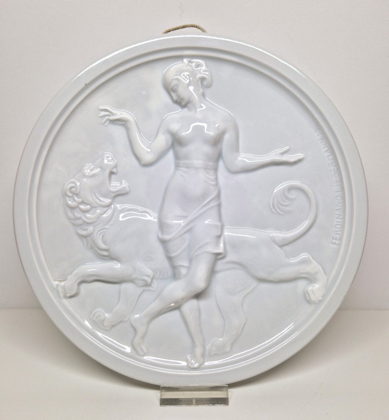 Rosenthal Ferdinand Liebermann wandbord / plaquette 1918., Ophalen