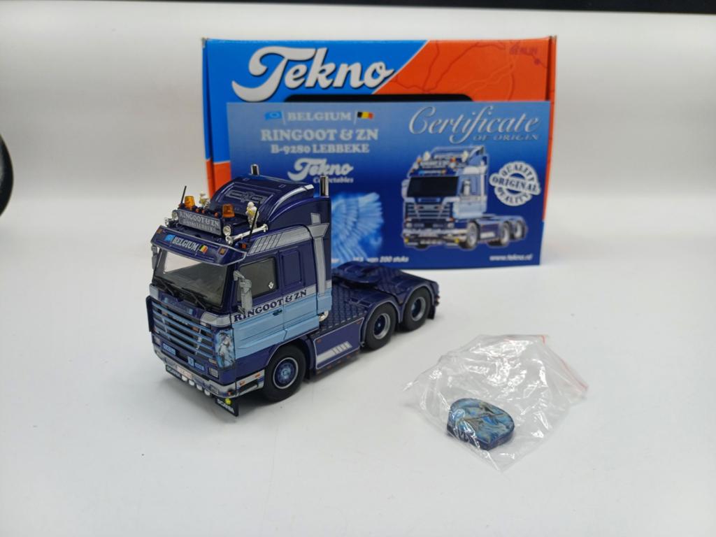 Tekno Scania 143 streamline Ringoot, Hobby en Vrije tijd, Modelauto's | 1:50, Zo goed als nieuw, Bus of Vrachtwagen, Tekno, Ophalen of Verzenden