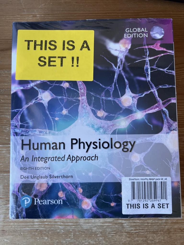 Human Physiology: An Integrated Approach, 8e Global Edition, Pearson, Nieuw, Ophalen of Verzenden, WO