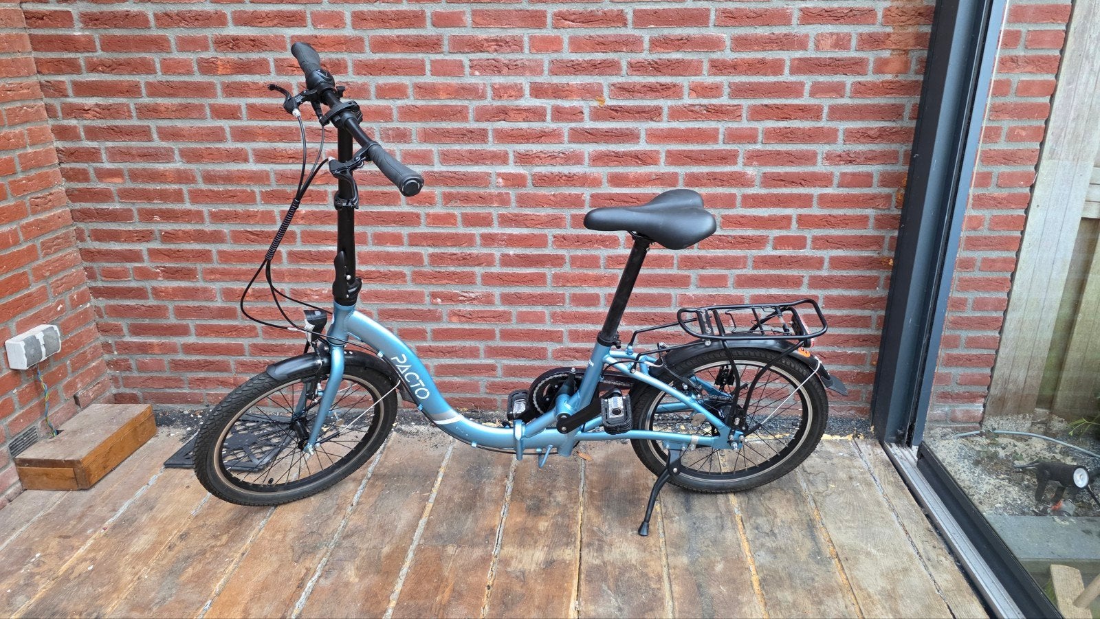 Pacto vouwfiets, lichtblauw, 7 versnellingen, Ophalen