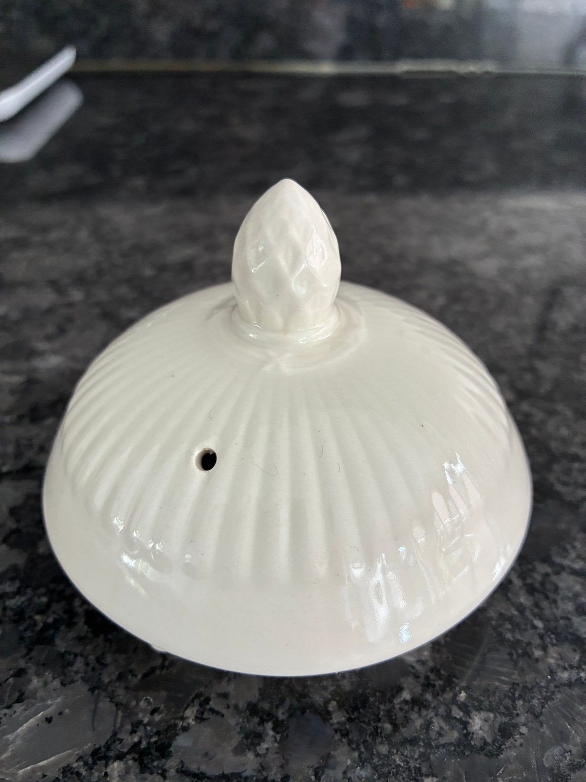 Crèmekleurig deksel voor theepot  wedgwood of suikerpot, Ophalen of Verzenden