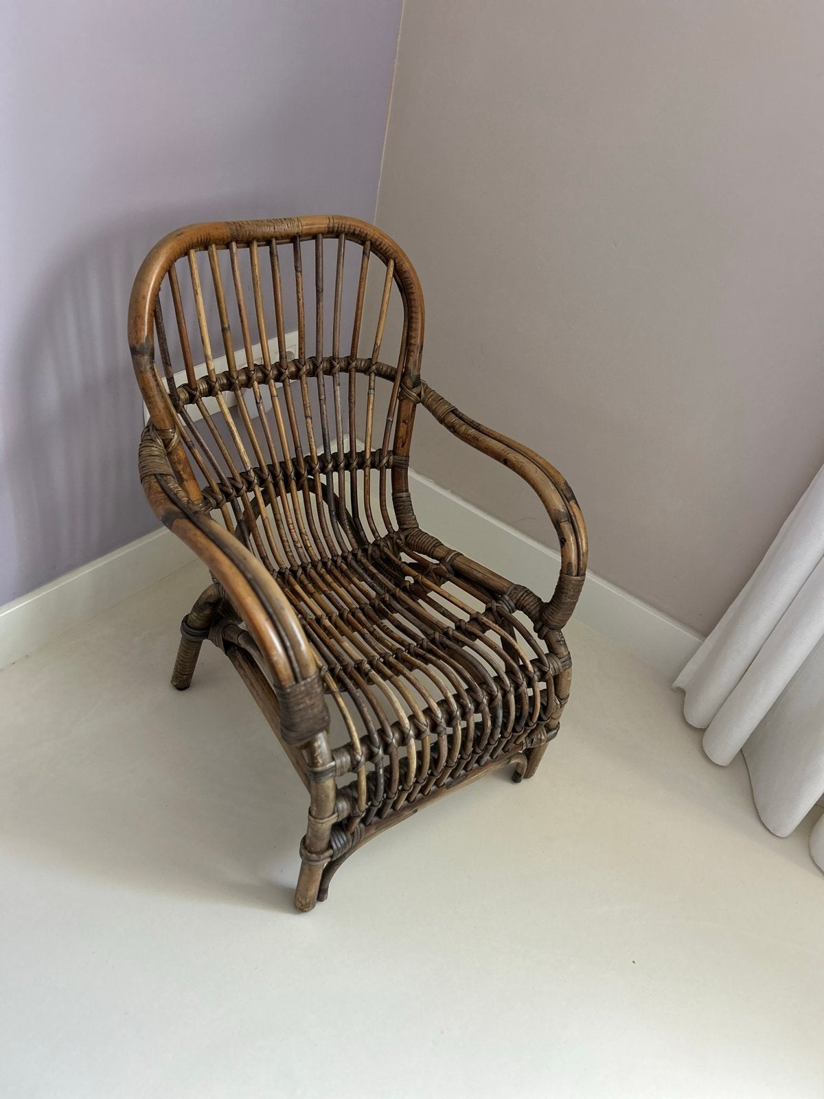 Rotan kinderstoel van Loods5, Kinderen en Baby's, Ophalen of Verzenden, Zo goed als nieuw, Stoel
