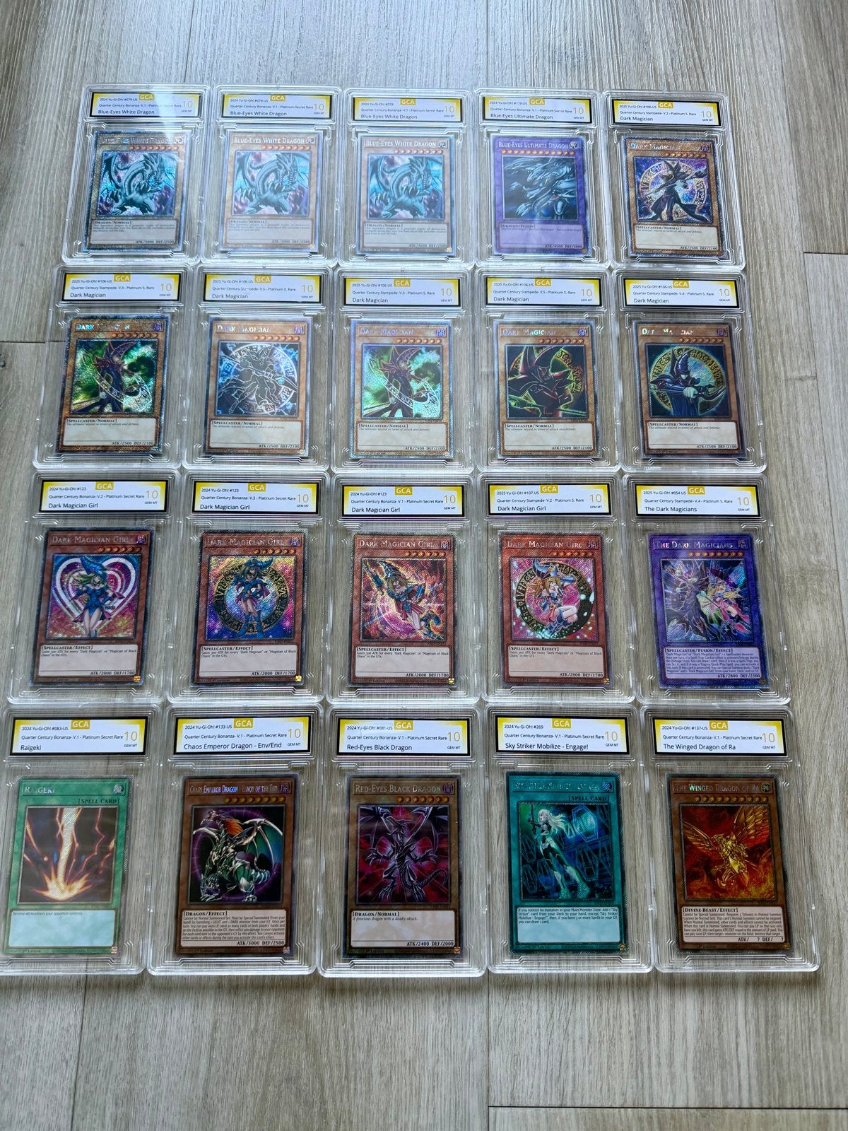 Grote collectie Yu-Gi-Oh! GCA 10 Gem Mint kaarten, Ophalen of Verzenden, Nieuw