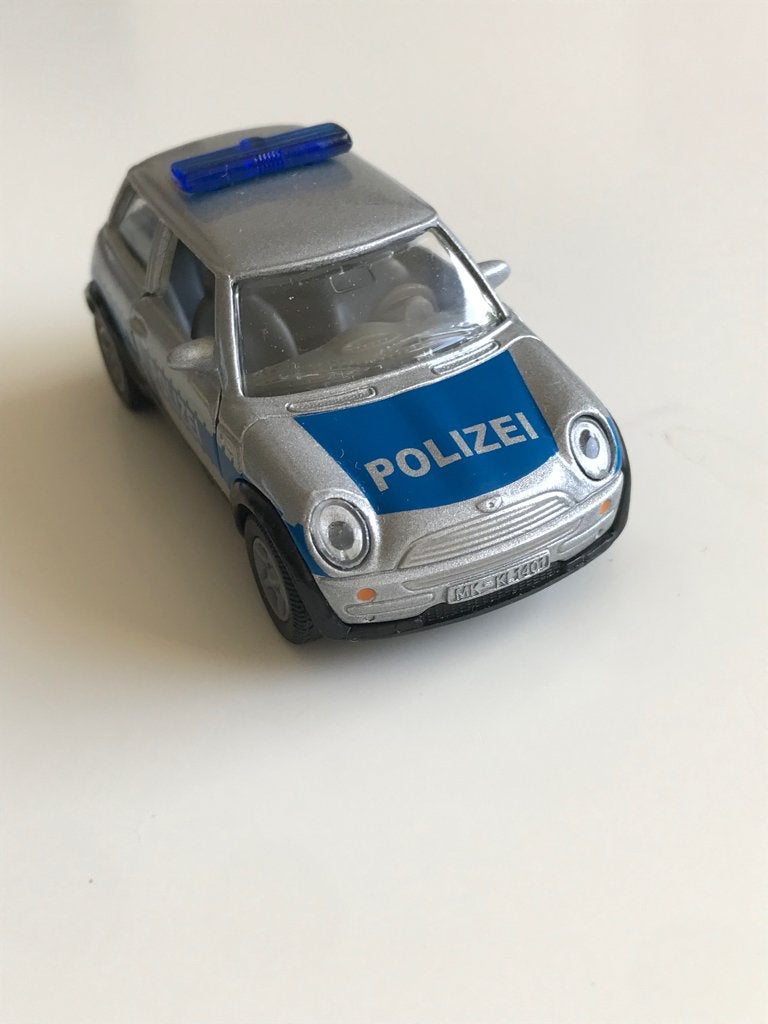 SIKU Mini Cooper “Polizei”, Hobby en Vrije tijd, Ophalen of Verzenden, Gebruikt, Auto