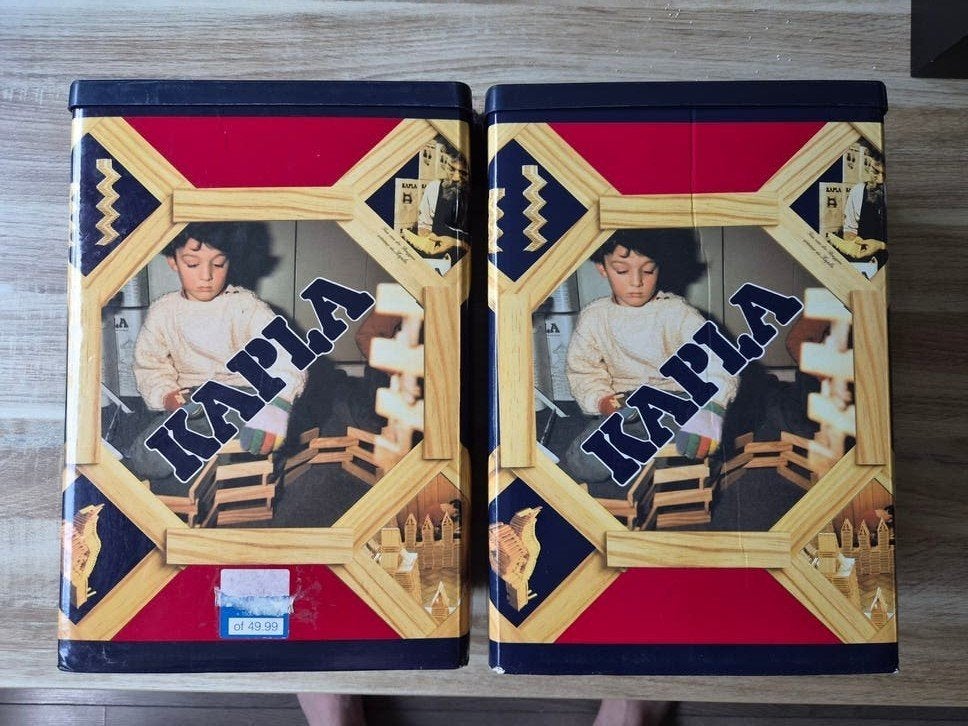 2 Dozen met Kapla bouwstenen, Ophalen of Verzenden, Gebruikt, Overige merken