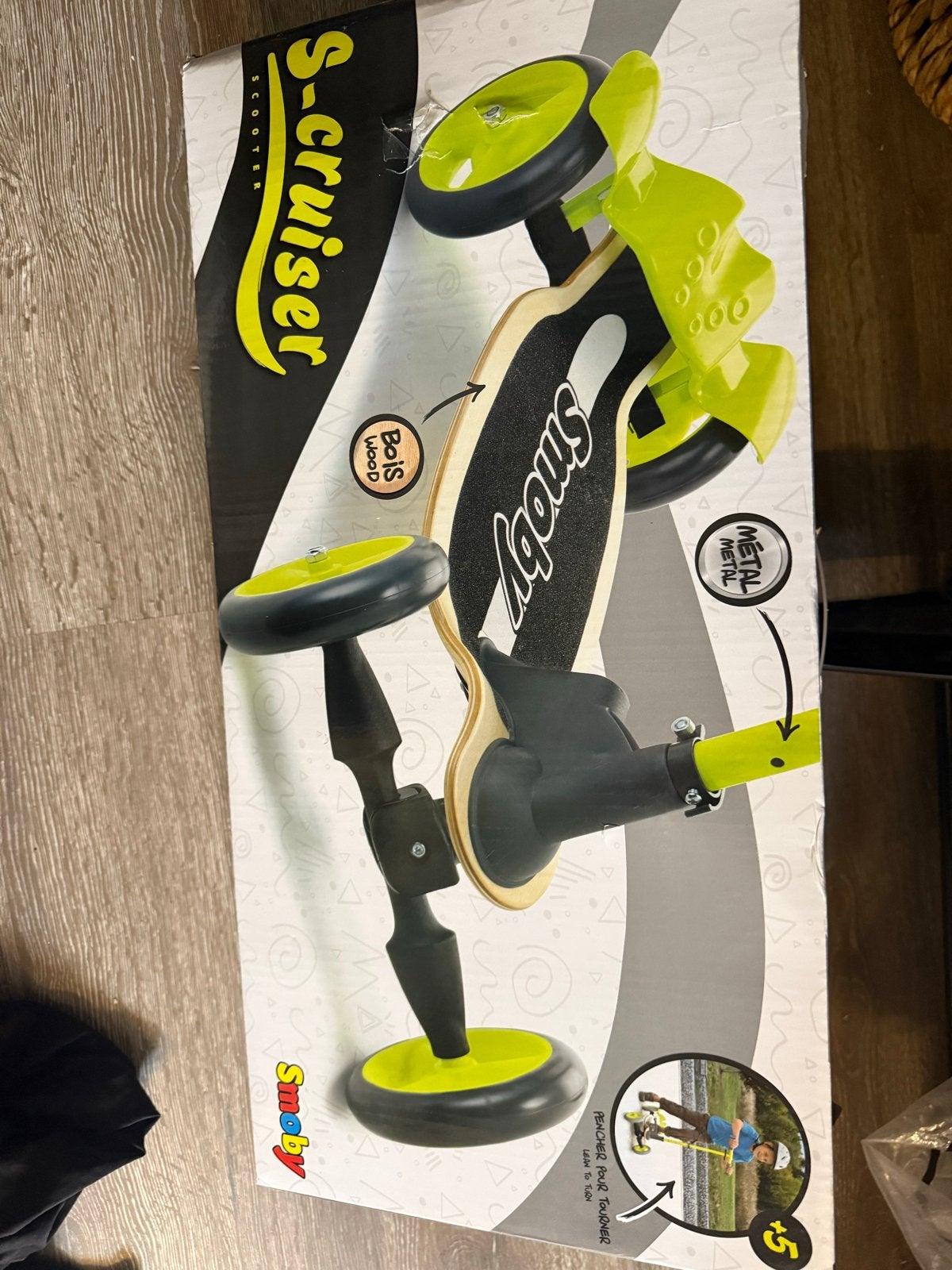 Nieuwe Smoby S-Cruiser Scooter - Houten Step, Ophalen of Verzenden, Nieuw, Gewone step