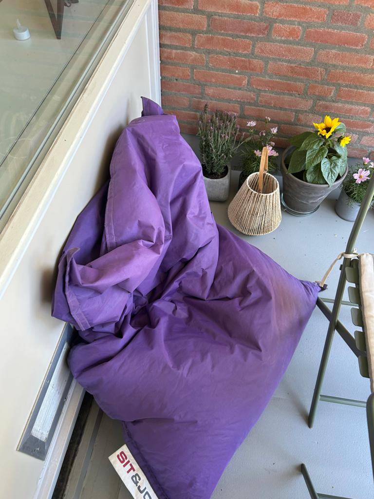 Paarse zitzak van Sit & Joy, Ophalen of Verzenden, Gebruikt, Paars, Zitzak