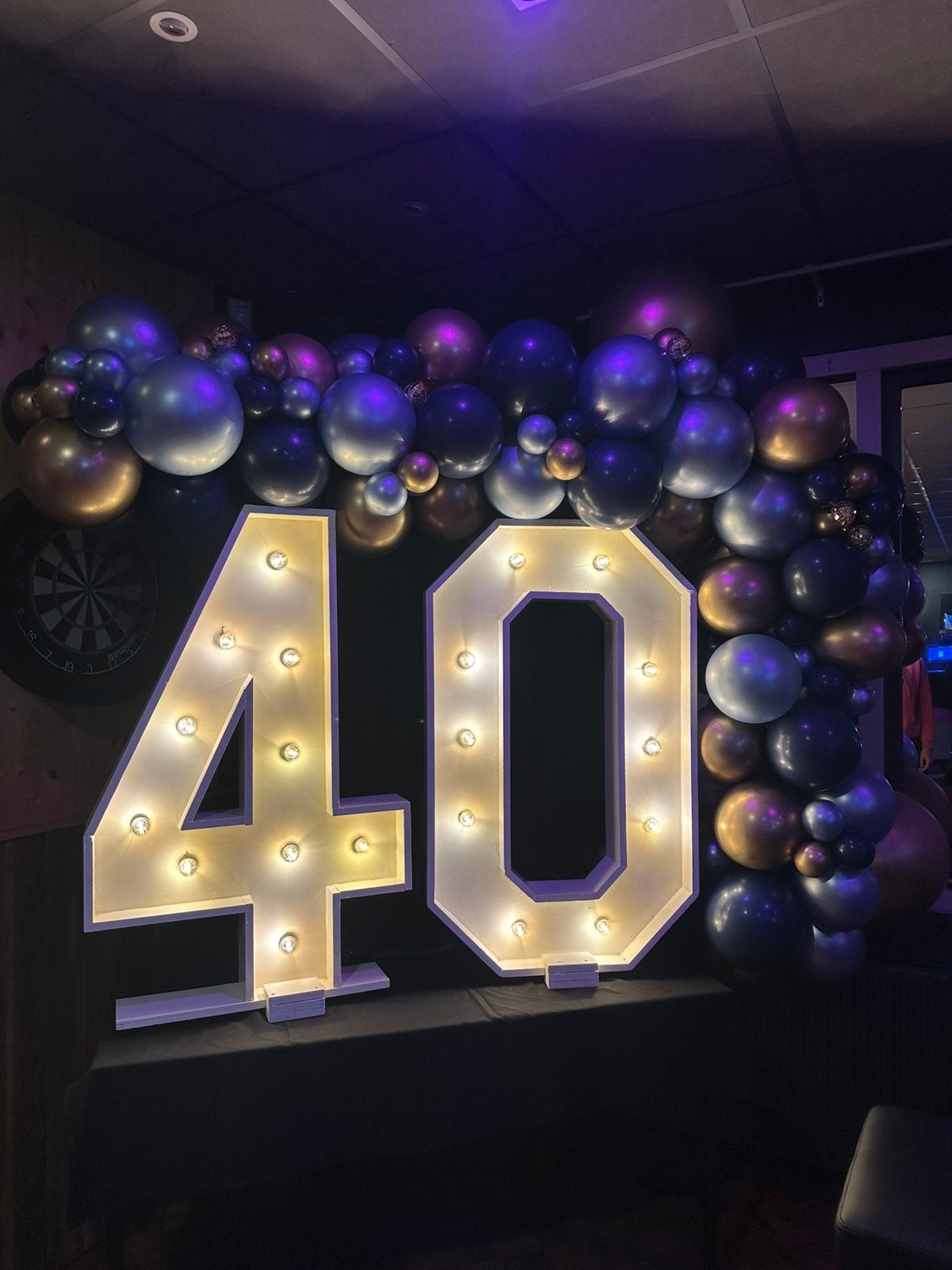Xxl lichtcijfers te huur! Licht letters, Ophalen, Zo goed als nieuw, Verjaardag