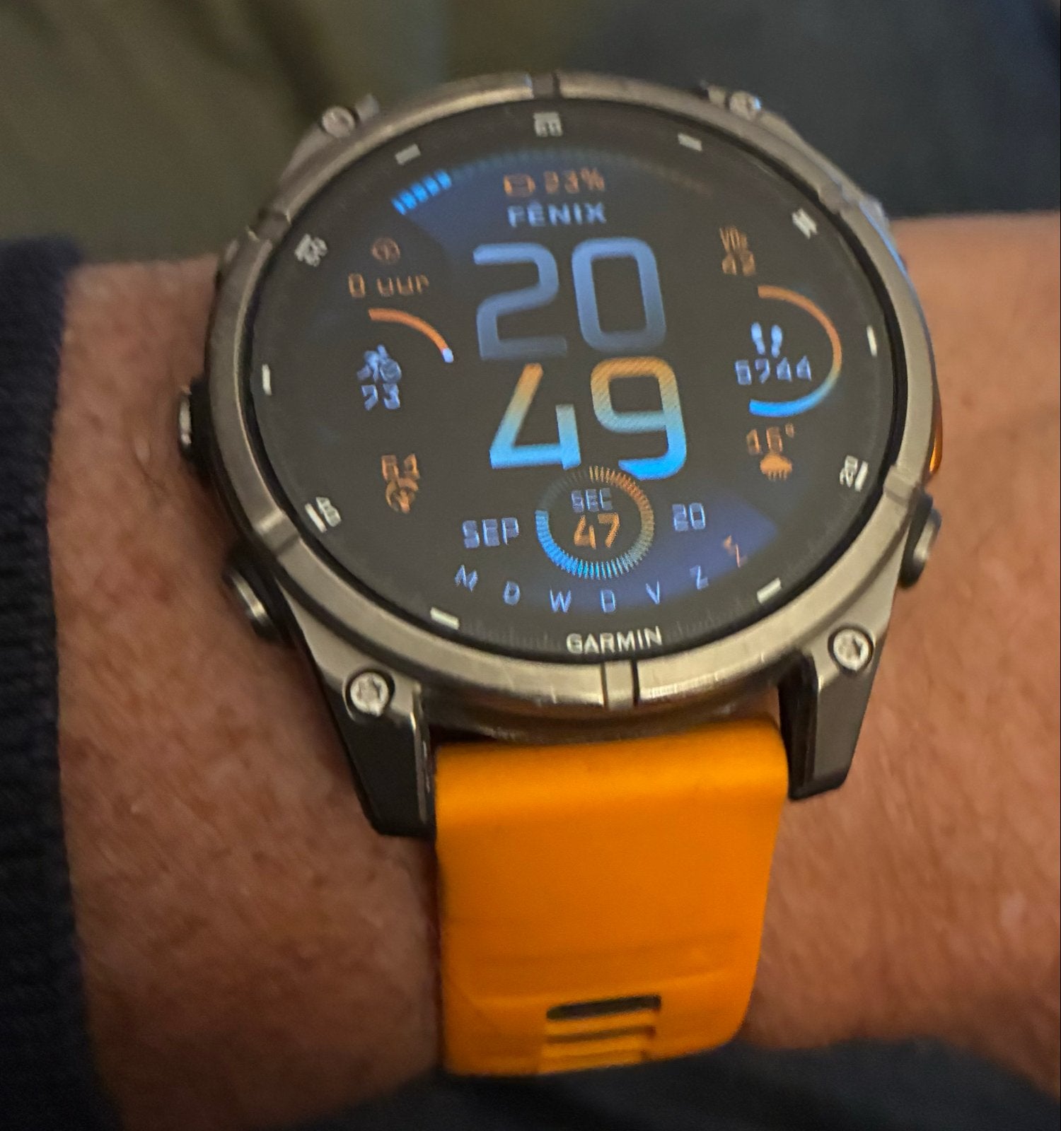 Garmin Fenix 8 Amoled, Sieraden, Tassen en Uiterlijk, Oranje, Ophalen of Verzenden, Waterdicht, Afstand