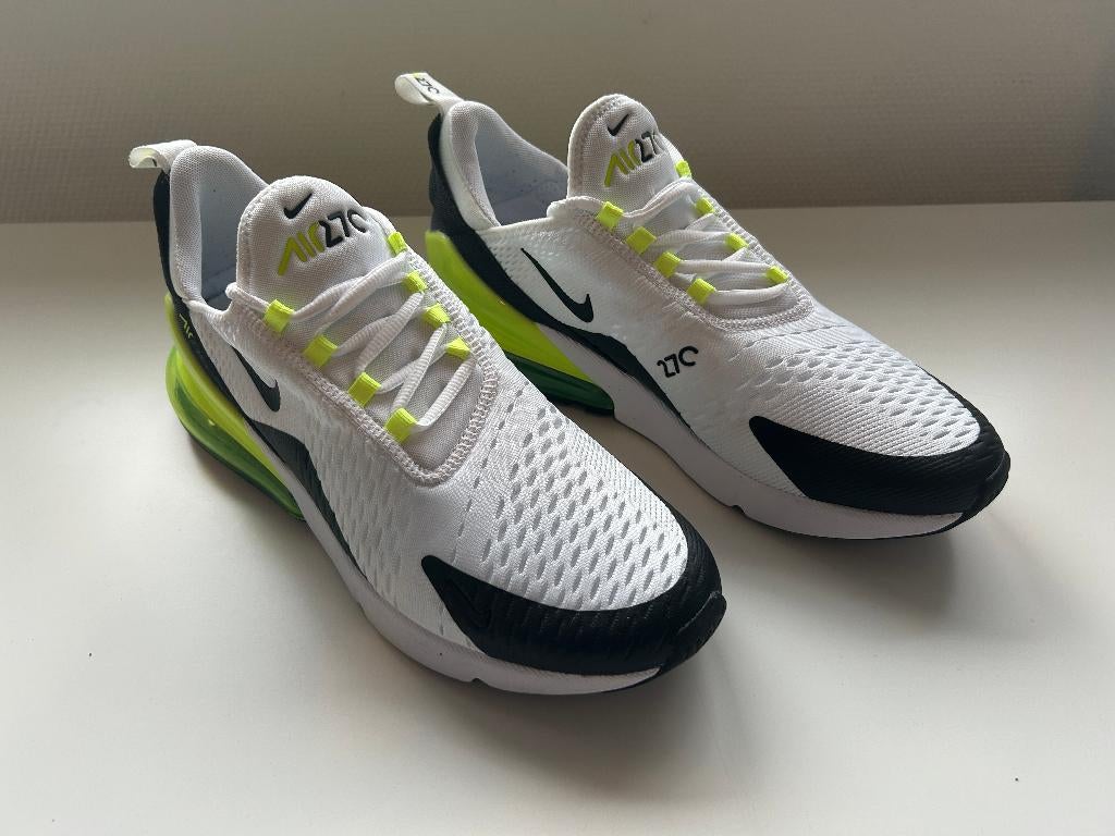 Nike Air Max 270 - Maat 45, Kleur: White-Black-Volt, Kleding | Dames, Schoenen, Overige kleuren, Nike, Ophalen of Verzenden, Sneakers of Gympen