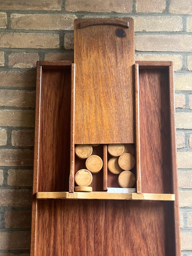 Vintage Homas Sjoelbak - Klassiek Hollands Spel, Hobby en Vrije tijd, Gezelschapsspellen | Bordspellen, Een of twee spelers, Ophalen of Verzenden