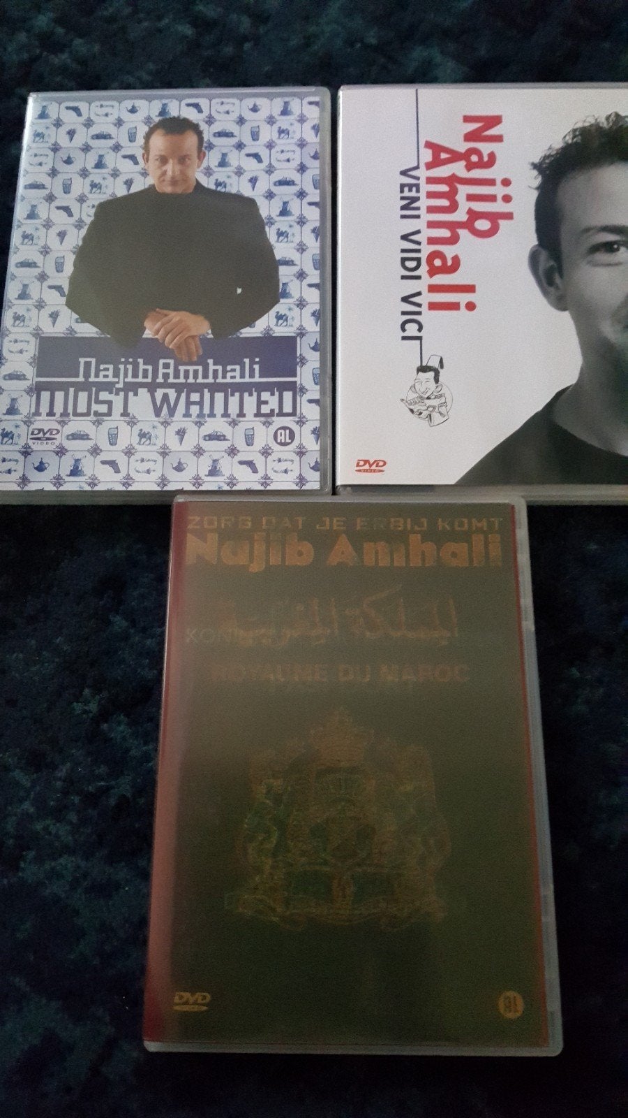 3 dvd's van Najib Amhali, Alle leeftijden, Ophalen of Verzenden, Zo goed als nieuw, Stand-up of Theatershow