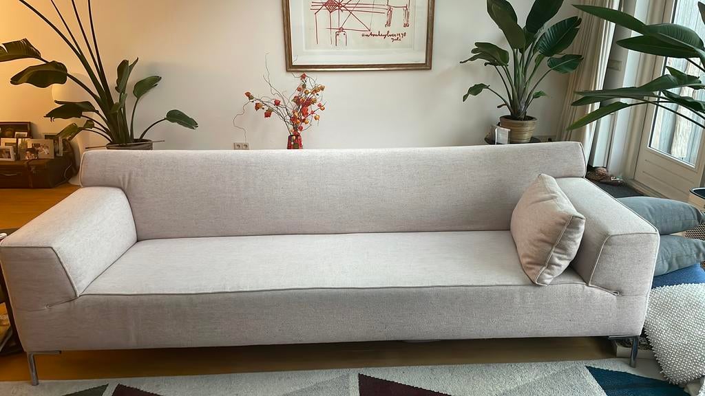 Z.G.A. Design on Stock Bloq 4-zits bank, Huis en Inrichting, Ophalen, 75 tot 100 cm, Zo goed als nieuw, Rechte bank