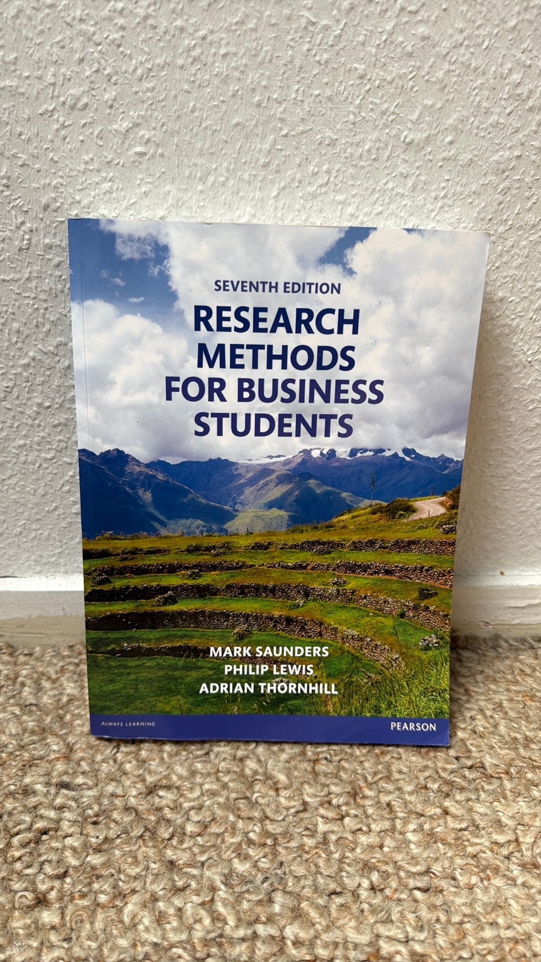 Research Methods for Business Students - 7e editie, Ophalen of Verzenden, Gamma, Zo goed als nieuw, HBO