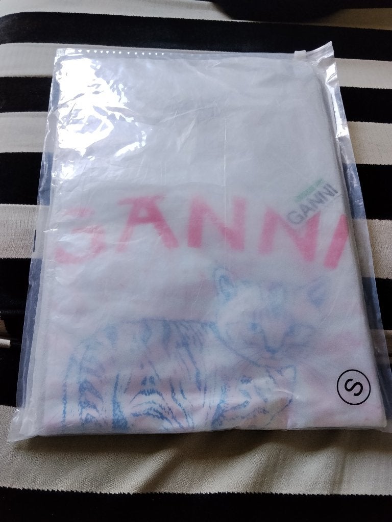Ganni t shirt, Wit, Ganni, Nieuw, Ophalen of Verzenden