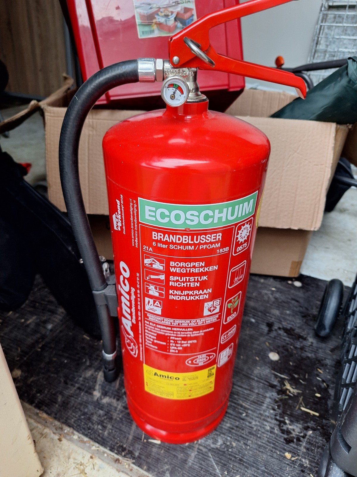 Amico Ecoschuim Brandblusser 6 liter Schuim/PFOAM, Huis en Inrichting, Brandblussers en Brandkasten, Ophalen of Verzenden