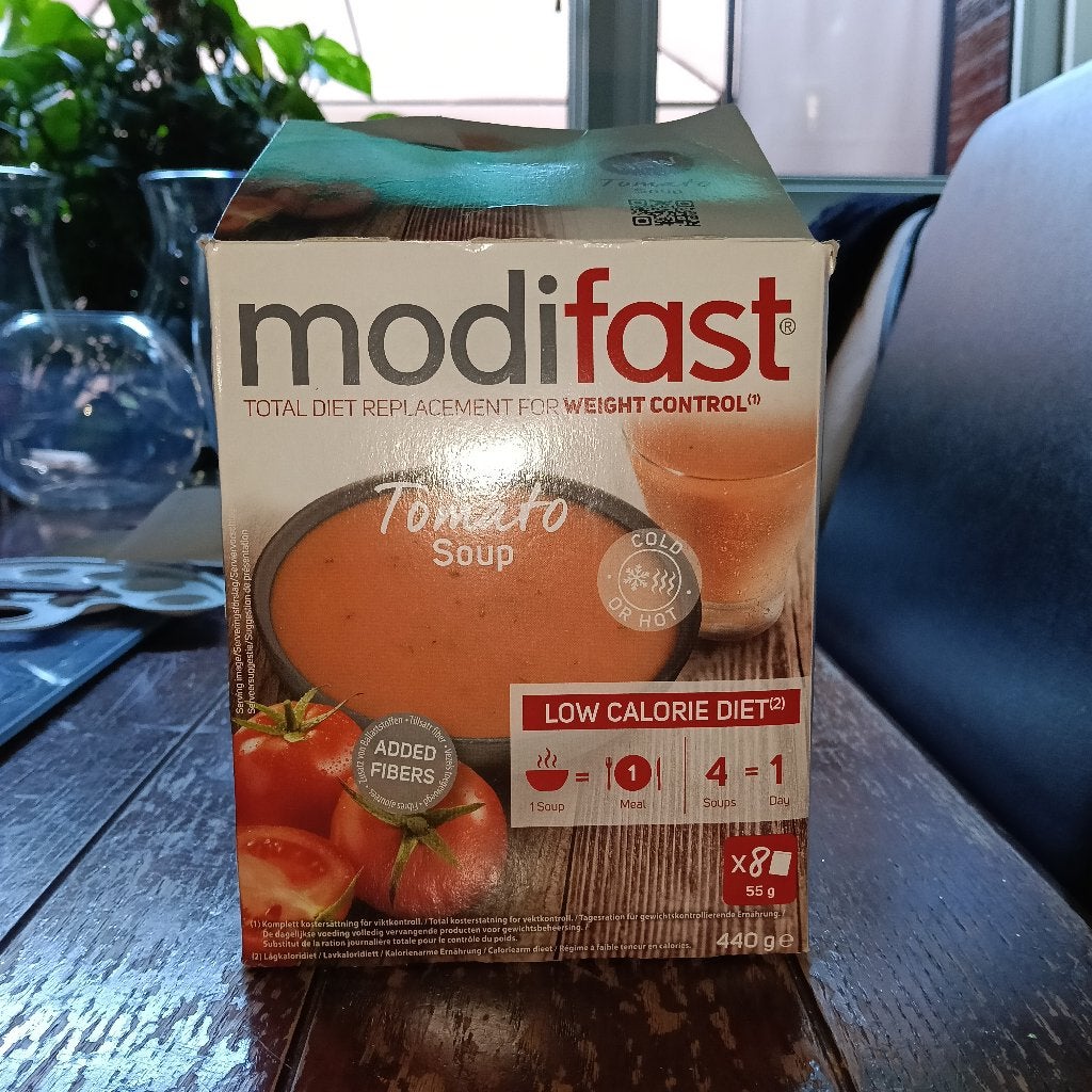 Modifast tomaten soep, Ophalen
