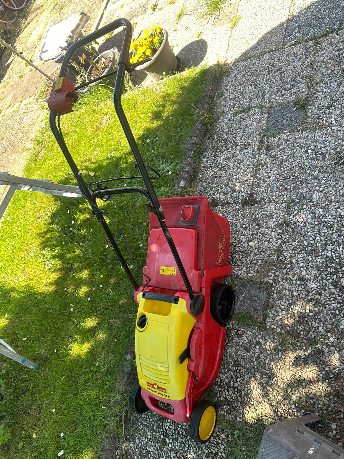 Te koop: goede werkende Wolf grasmaaier, Ophalen of Verzenden, Zo goed als nieuw