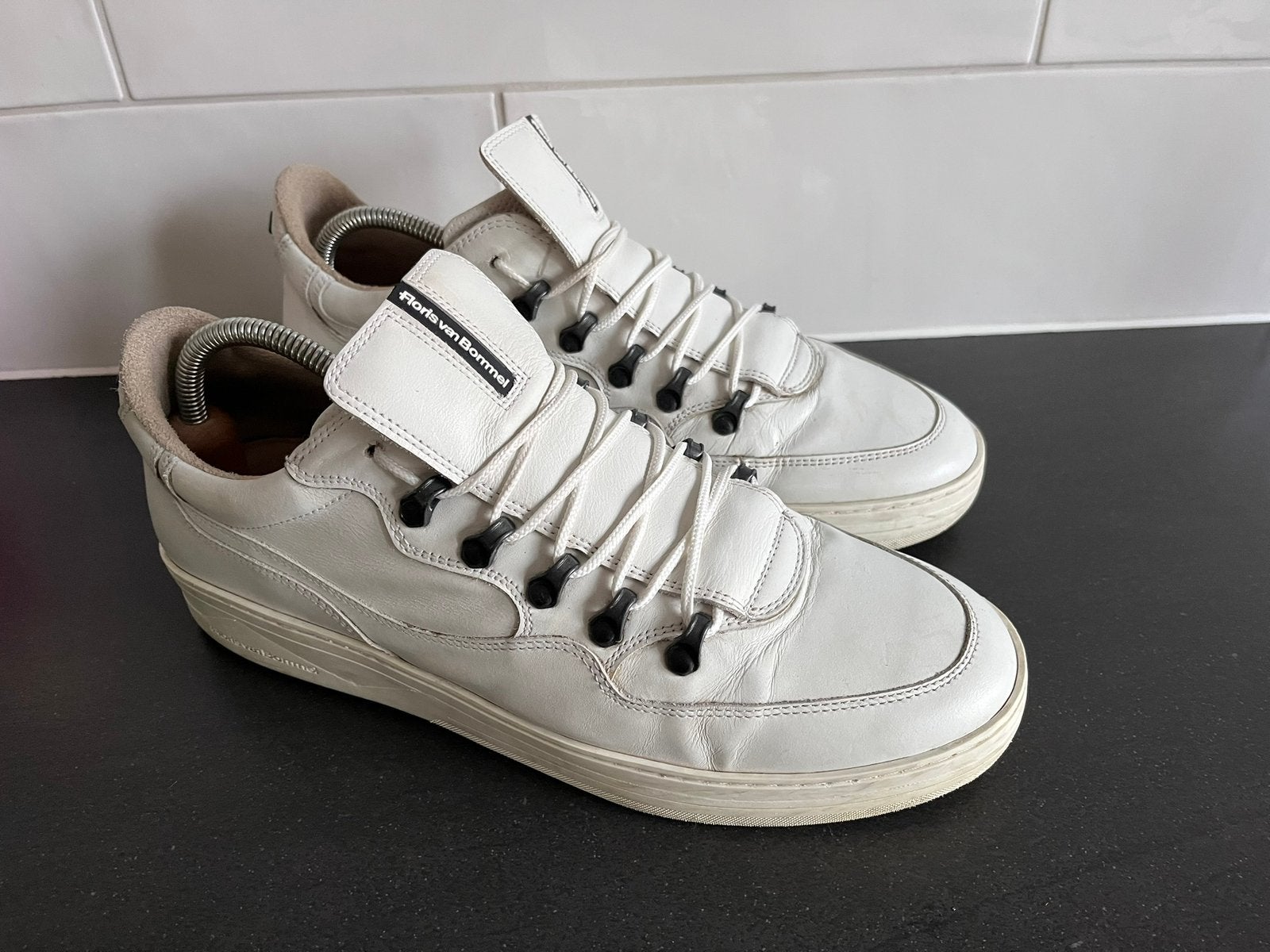 Floris van Bommel sneakers maat 9.5 / 43.5, Floris van Bommel, Wit, Floris van Bommel, Ophalen of Verzenden