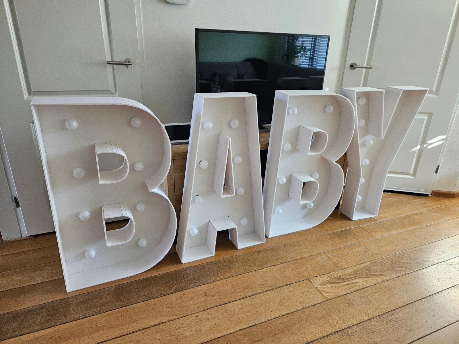 lichtletters OH BABY te huur, Ophalen, Nieuw