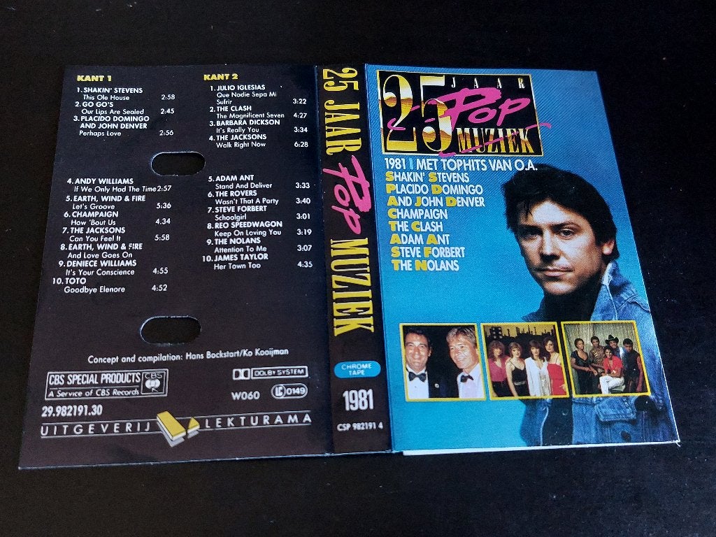 25 JAAR POP MUZIEK 1981 (MC), Ophalen of Verzenden, Zo goed als nieuw, Origineel, Met bewaardoos, rek of koffer