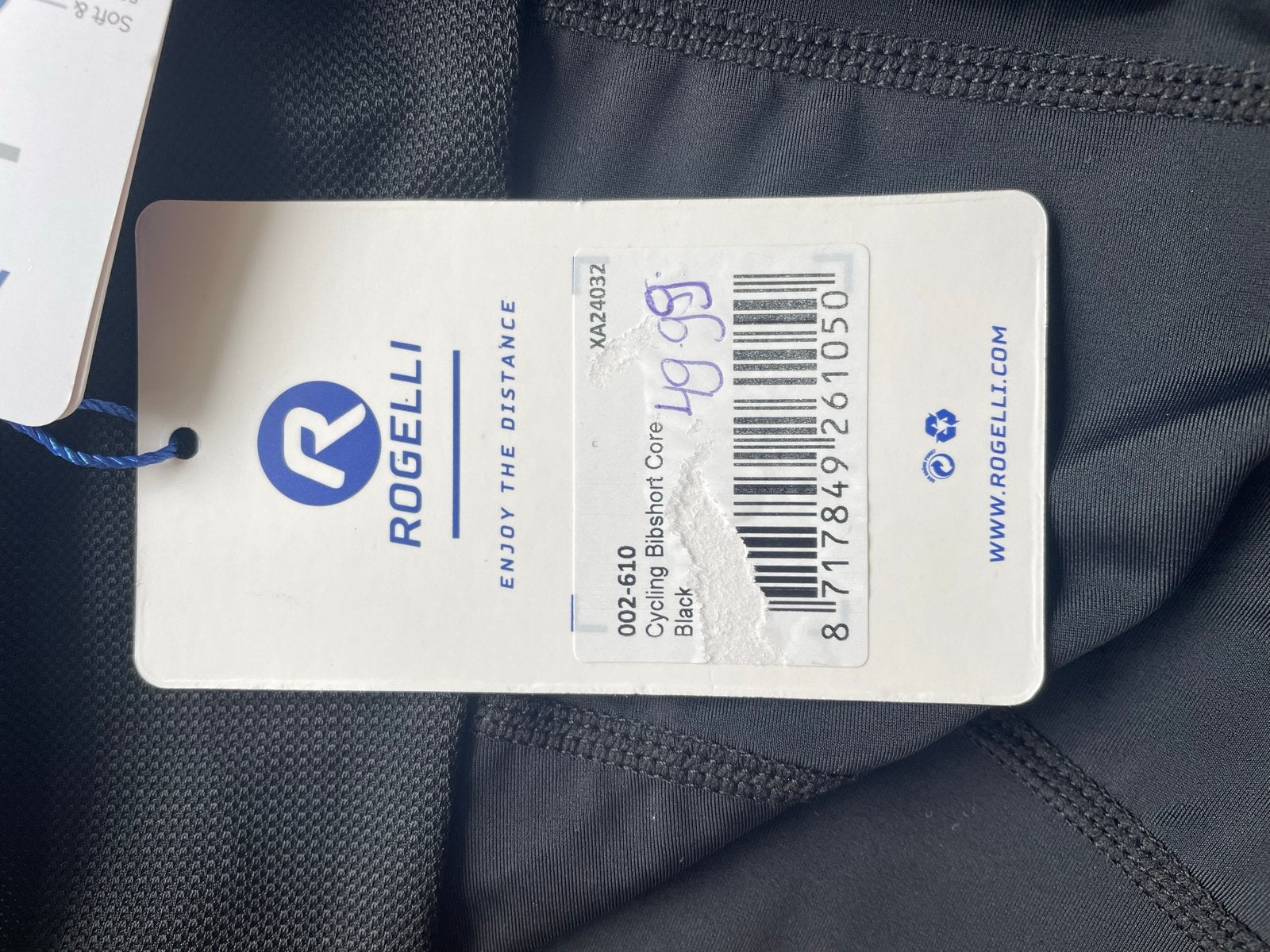 RACEFIETS BROEK ROGELLI DAMES MAAT L NIEUW MET KAARTJE, Zwart, Maat 42/44 (L), Nieuw, Ophalen of Verzenden