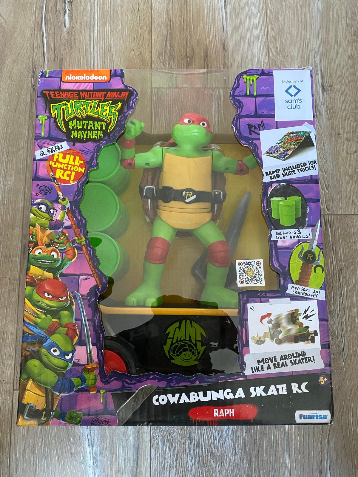TMNT Mutant Mayhem Raph Cowabunga Skate RC - Nieuw, Kinderen en Baby's, Speelgoed | Actiefiguren, Ophalen of Verzenden, Nieuw